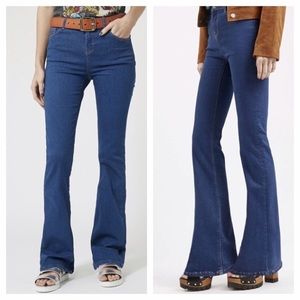 Jamie Moto flare jeans topshop 25 NWT high waisted